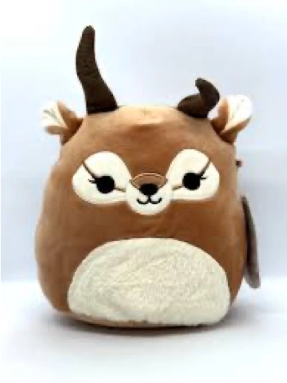 Squishmallows Brown and Cream Deer Plush Accessory